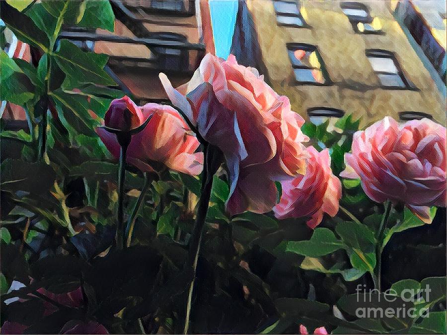 Spring in the City - Garden of Roses Photograph by Miriam Danar