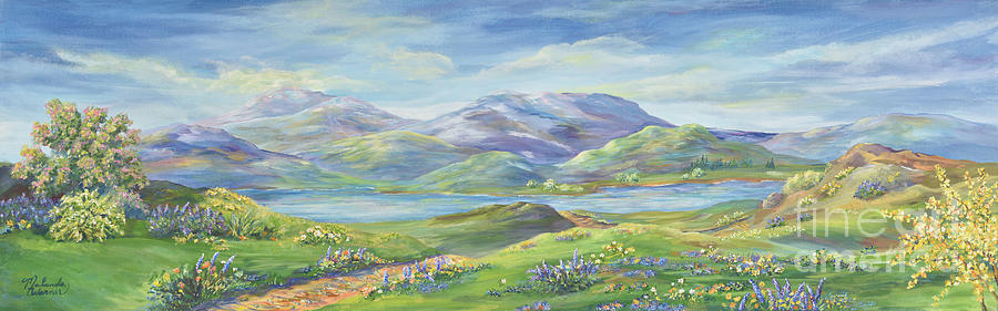 Spring In The Okanagan Valley Painting by Malanda Warner