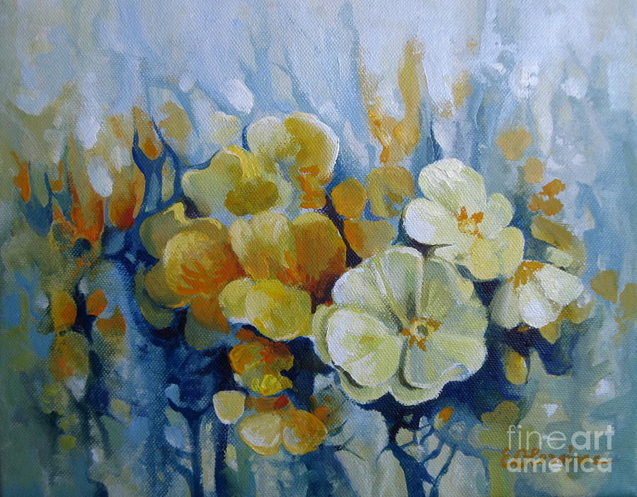 Spring inflorescence Painting by Elena Oleniuc