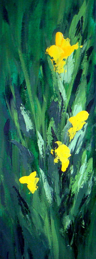 Spring Iris Painting by Celeste Friesen