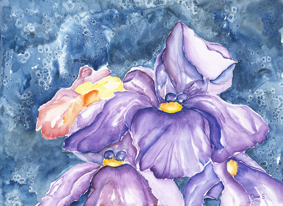 Flower Painting - Spring iris by Dina Soker