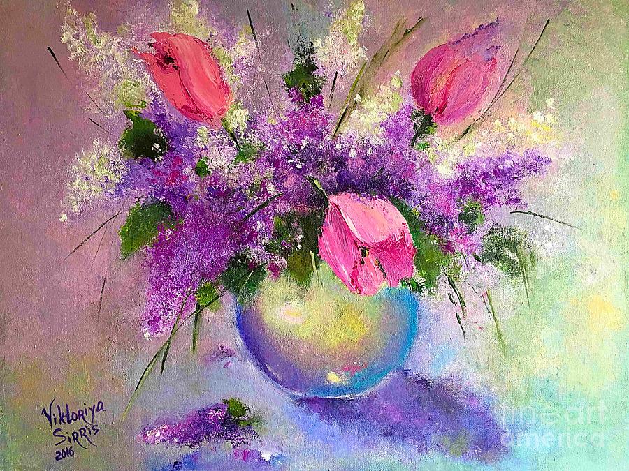 Spring Is Beautiful Painting by Viktoriya Sirris