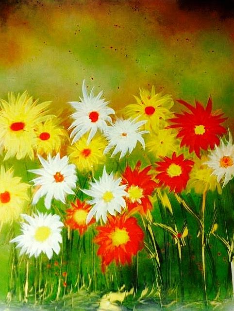 Flower Painting - Spring is Here by Richard Fey
