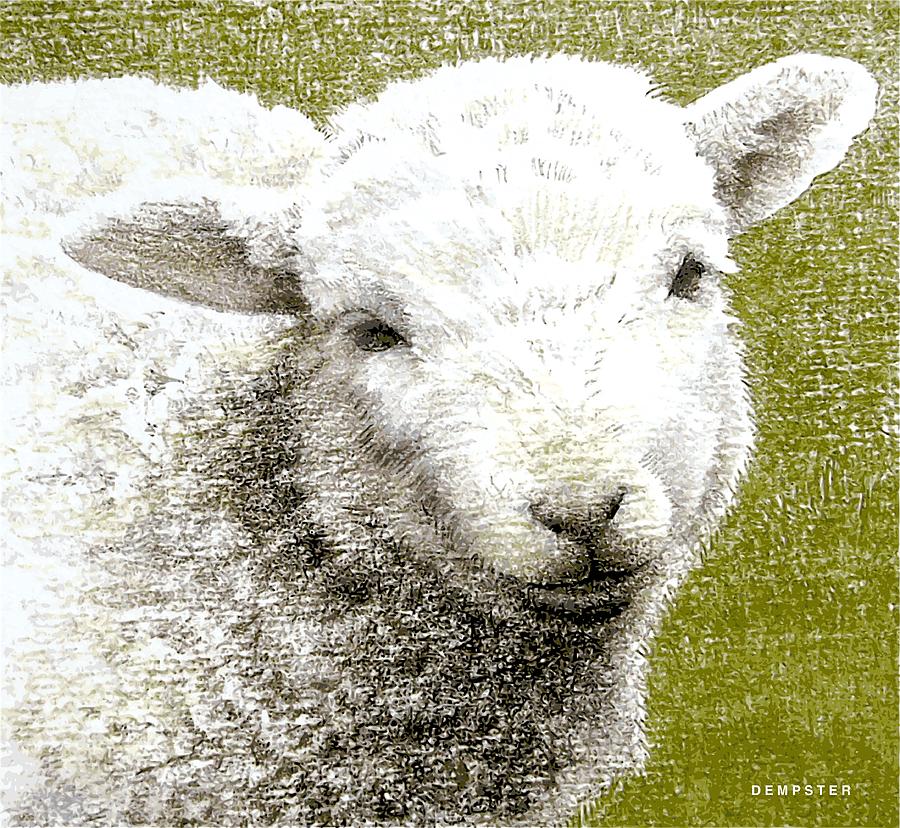 Easter Painting - Spring Lamb by Alwyn Dempster Jones