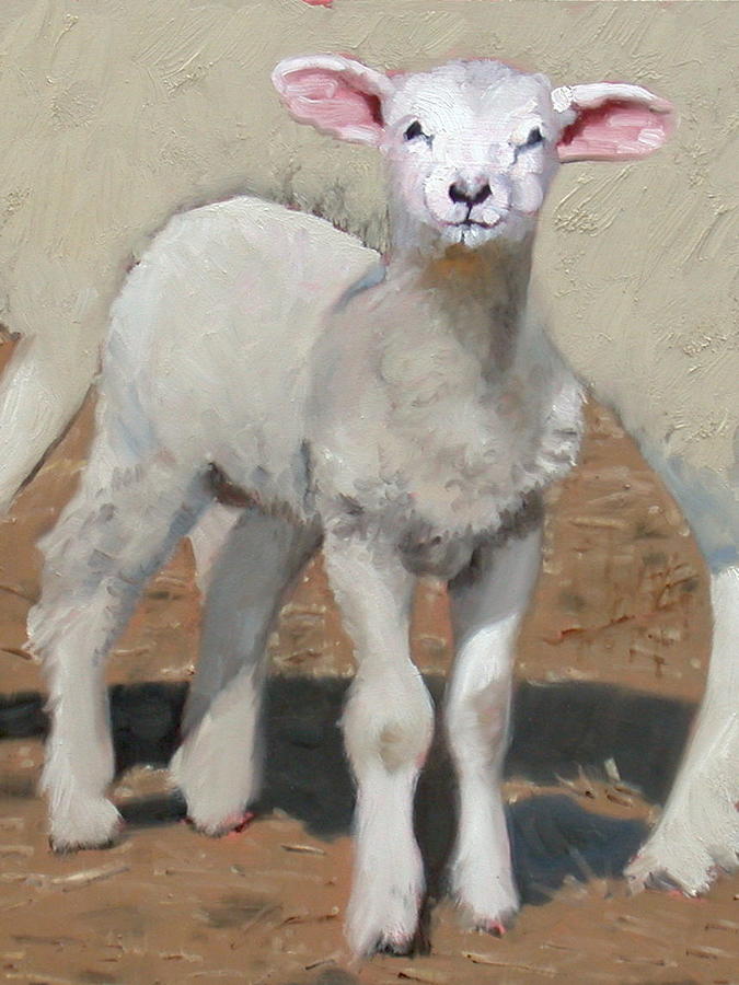 Spring Lamb Painting by John Reynolds