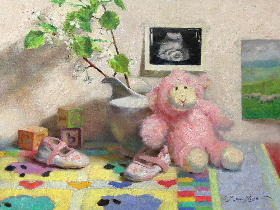 Still Life Painting - Spring Lambs by Anna Rose Bain