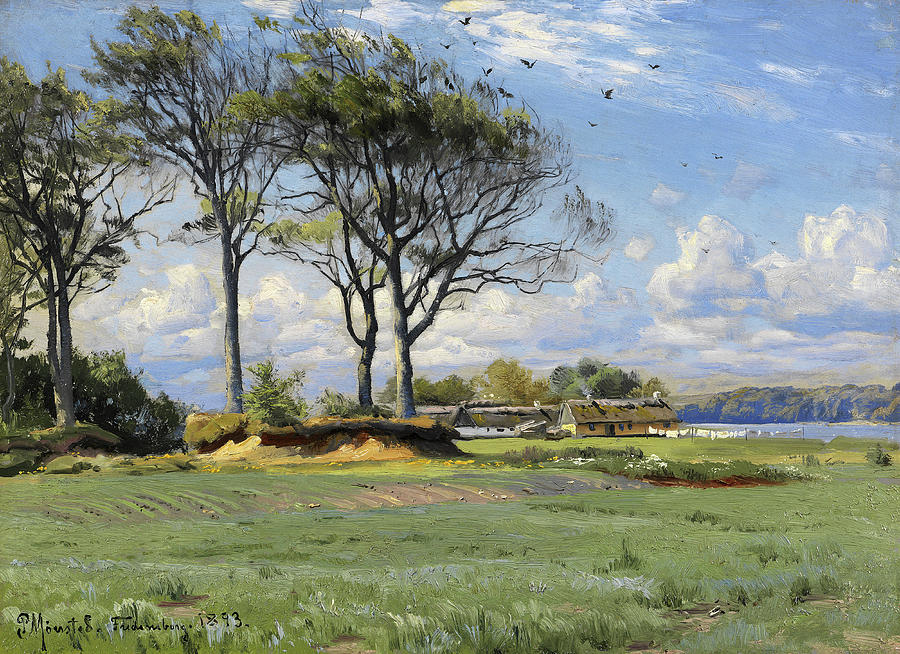 Spring Landscape Painting by Peder Mork Monsted | Fine Art America