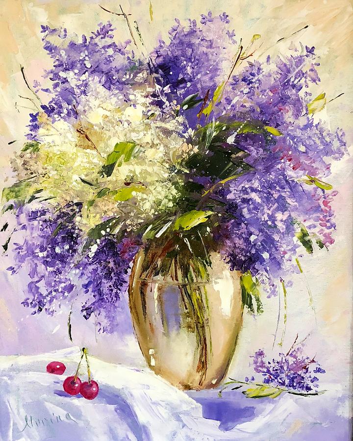 Spring Lilac Painting