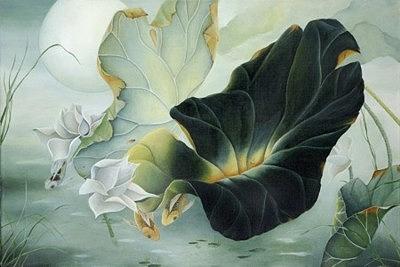 Lotus Painting - Spring Lotus by Ashley Coll Lotus Painting - Spring Lotus by Ashley Coll