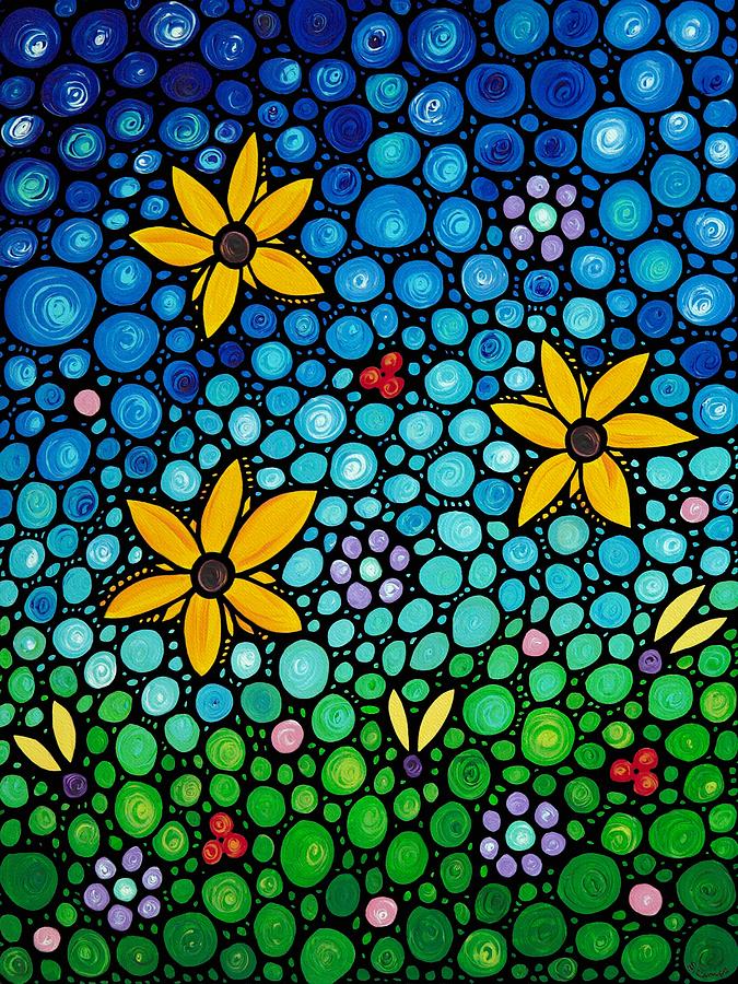 Floral Painting - Spring Maidens by Sharon Cummings Floral Painting - Spring Maidens by Sharon Cummings