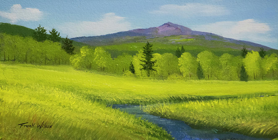 Spring Meadow Brook Painting by Frank Wilson