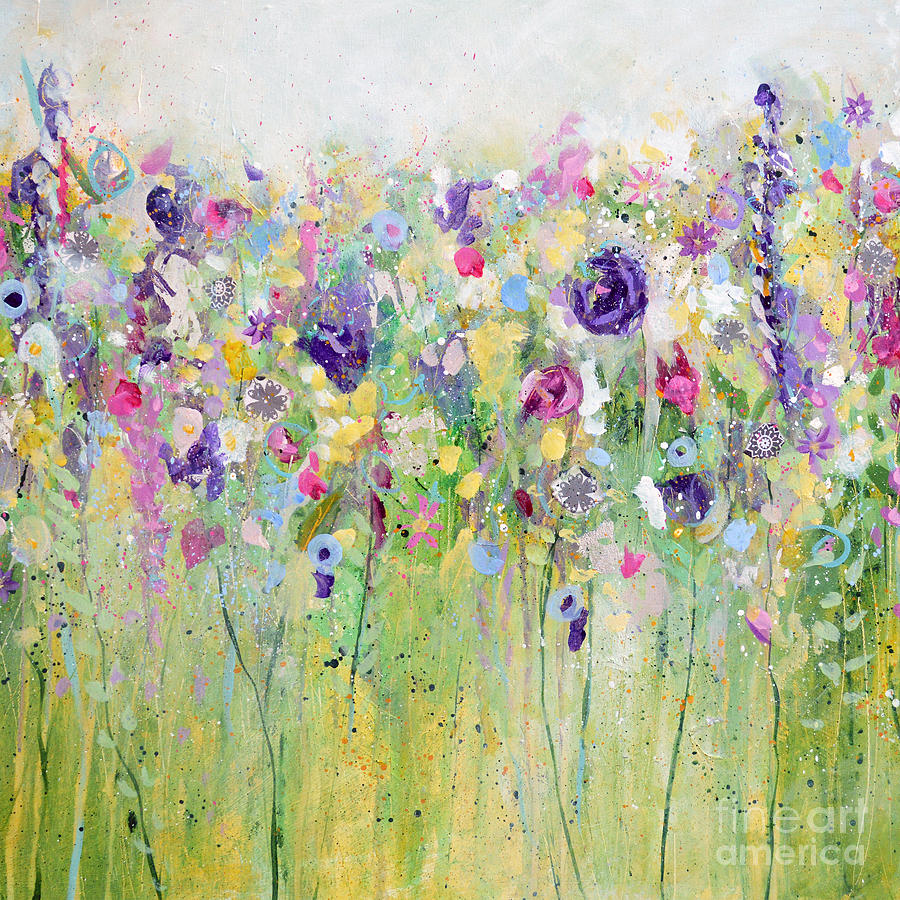 Spring Meadow II Painting by Tracy-Ann Marrison