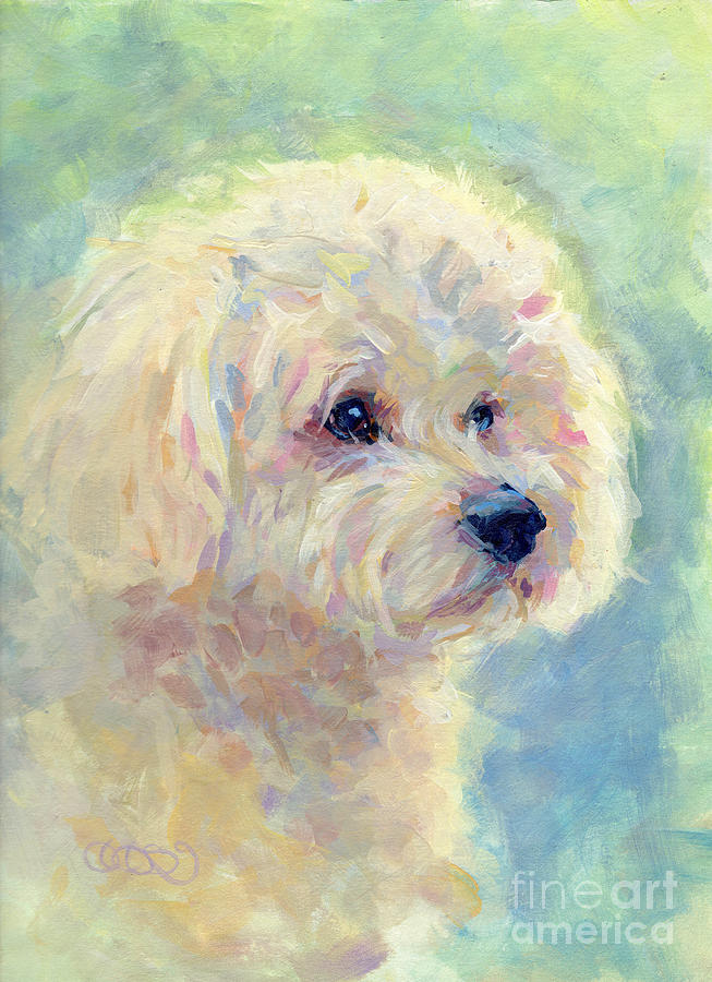 Dog Painting - Spring Mickee by Kimberly Santini