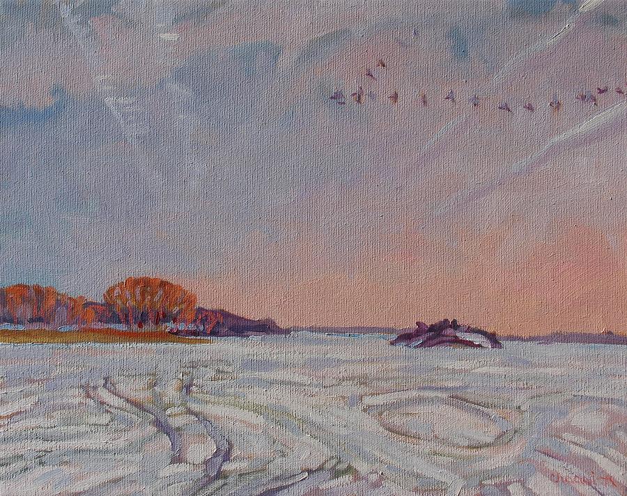 Spring Migration Painting by Phil Chadwick