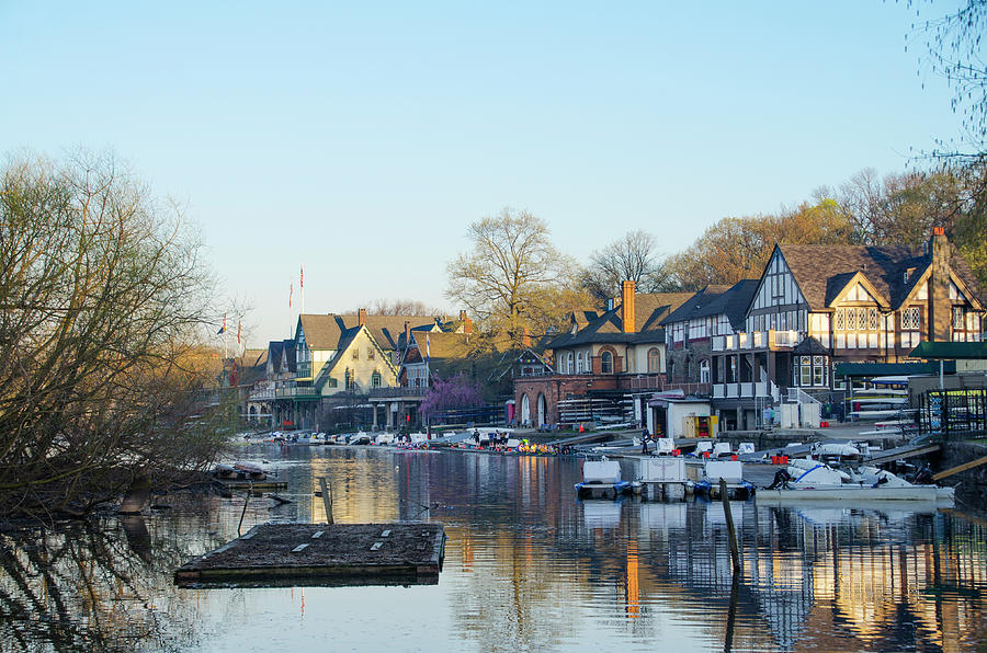 Spring Morning at Boathouse Row Photograph by Bill Cannon