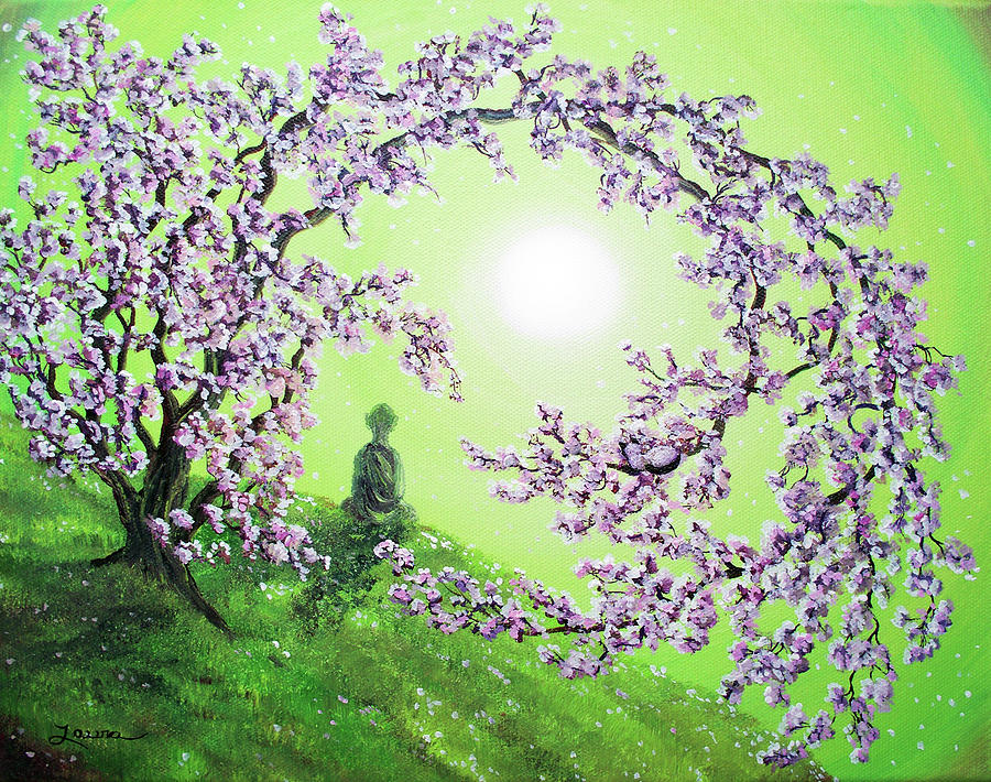 Spring Morning Meditation Painting by Laura Iverson