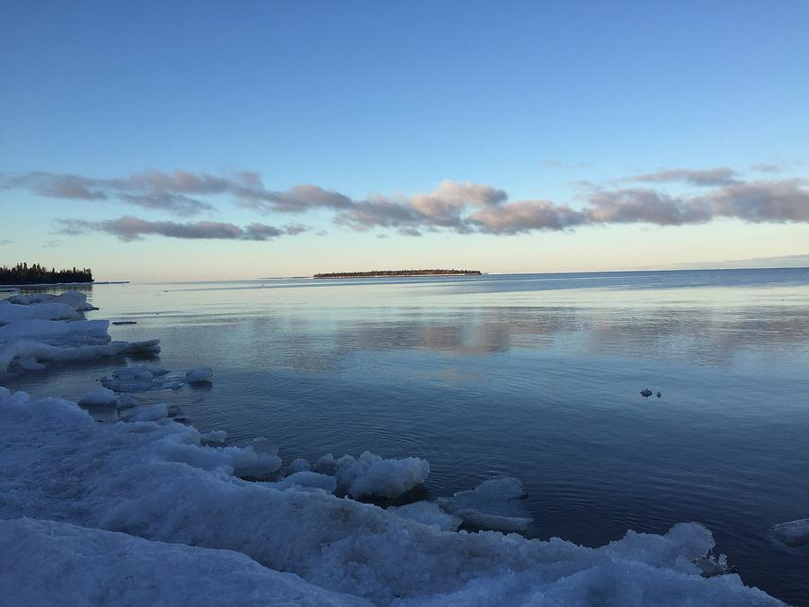 Spring Morning on Lake Superior Photograph by Paula Brown