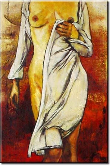 Nude Painting - Spring Nude by Yvonne Yu Nude Painting - Spring Nude by Yvonne Yu