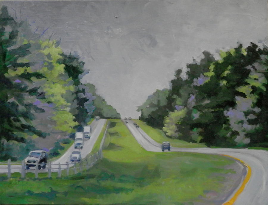 Spring on  I 16 Painting by Martha Tisdale