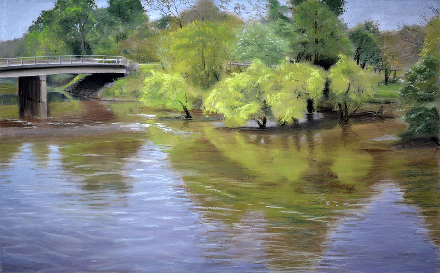 Spring On The Neuse Painting by Christopher Reid