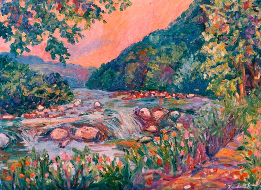 Spring on the New River Painting by Kendall Kessler