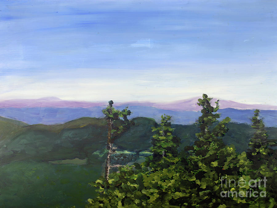 Spring On Top of Jay Peak Painting by Donna Walsh