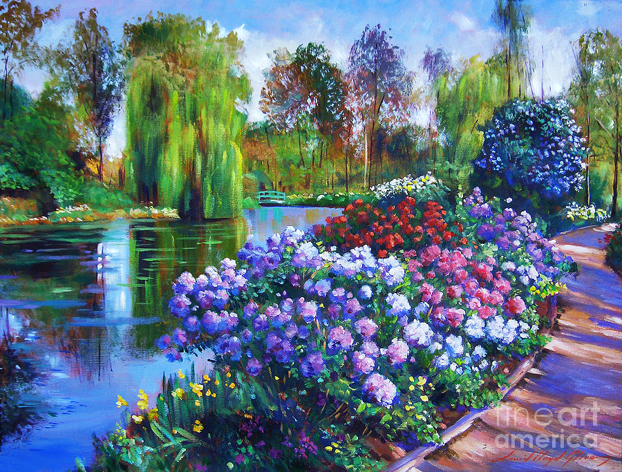 Spring Park Painting by David Lloyd Glover