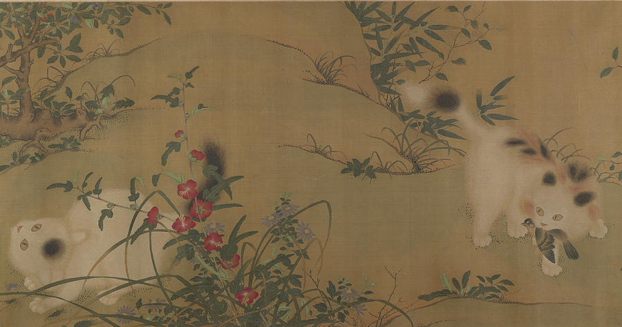 Spring Play in a Tang Garden Painting by Unidentified Artist