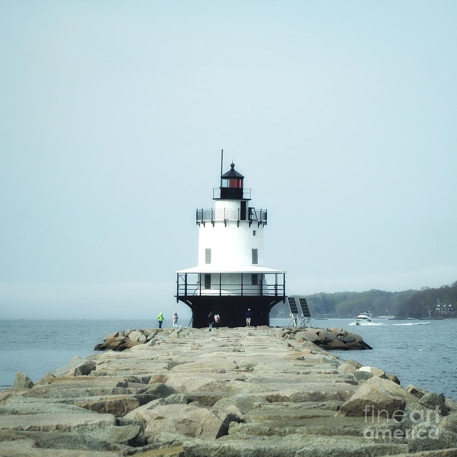 Spring Point Ledge Lighthouse Photograph By Chet B Simpson - Fine Art 