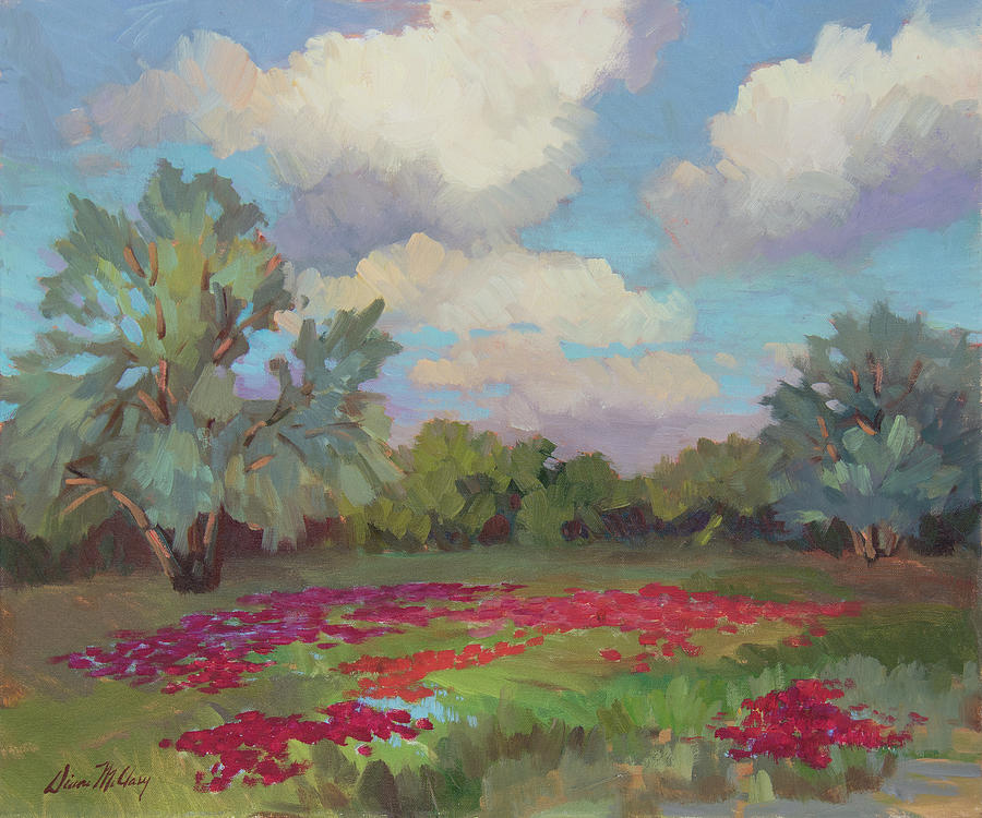 Spring Painting - Spring Poppies by Diane McClary