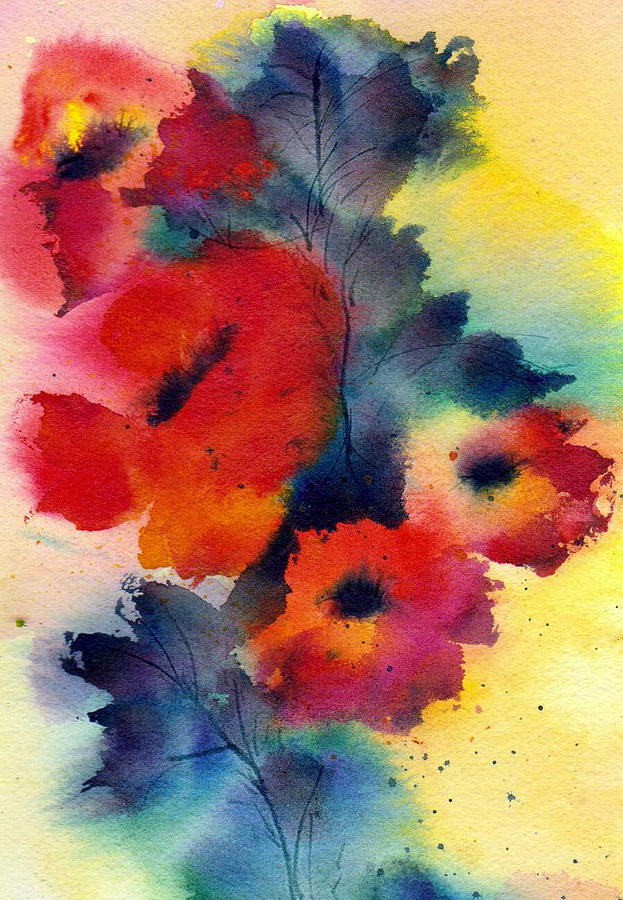 Flower Painting - Spring Quartet by Anne Duke