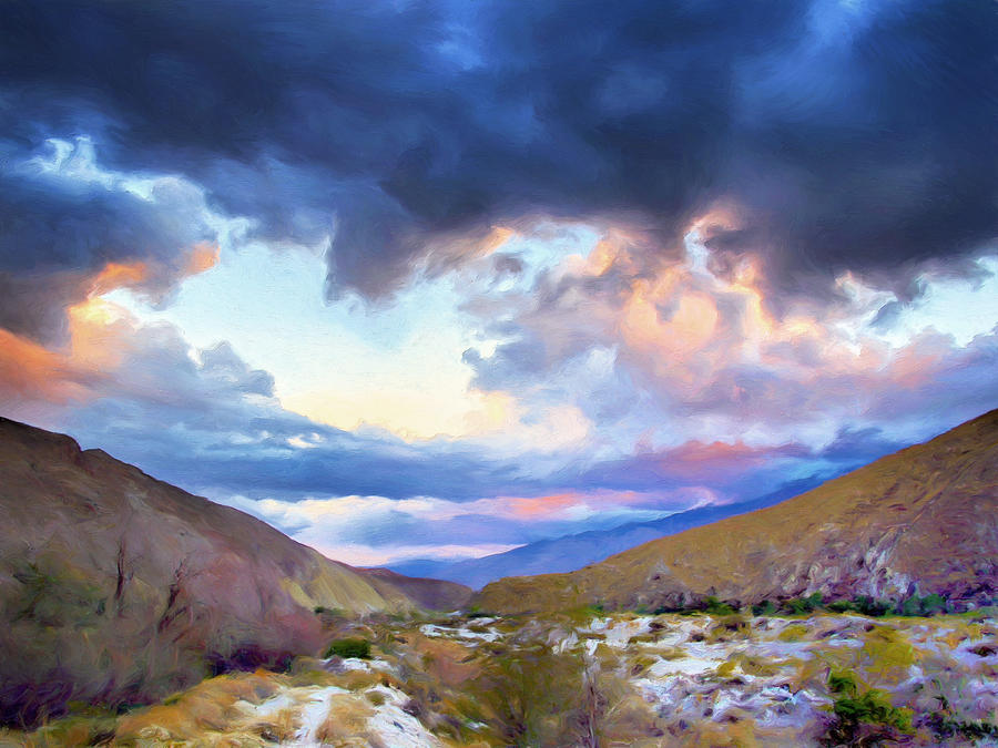 Spring Painting - Spring Rain at Whitewater Canyon by Dominic Piperata