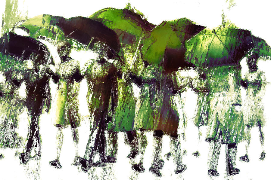 Spring rain Digital Art by Carol and Mike Werner