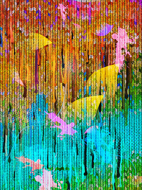 Spring Digital Art - Spring Rain by Gina Callaghan