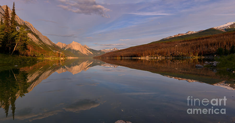 Spring Reflections At Medicine Lake Photograph by Adam Jewell