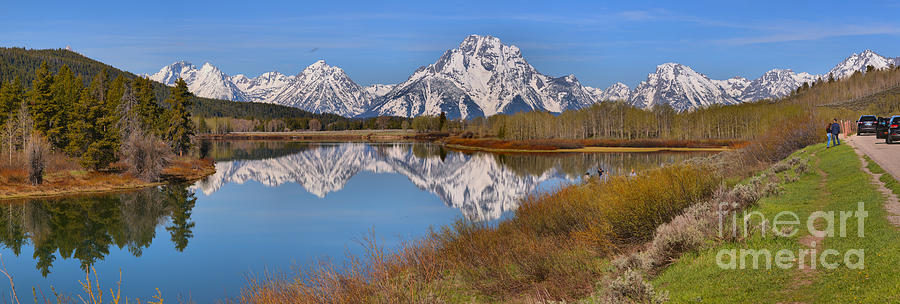 Spring Reflections At Oxbow Bend Photograph by Adam Jewell