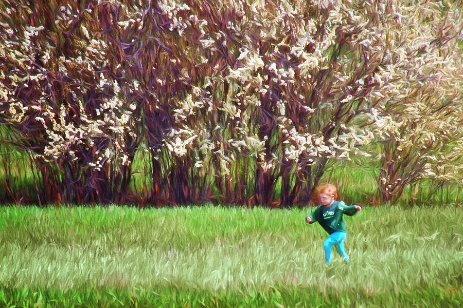 Spring Run - Joy of Childhood Photograph by Nikolyn McDonald