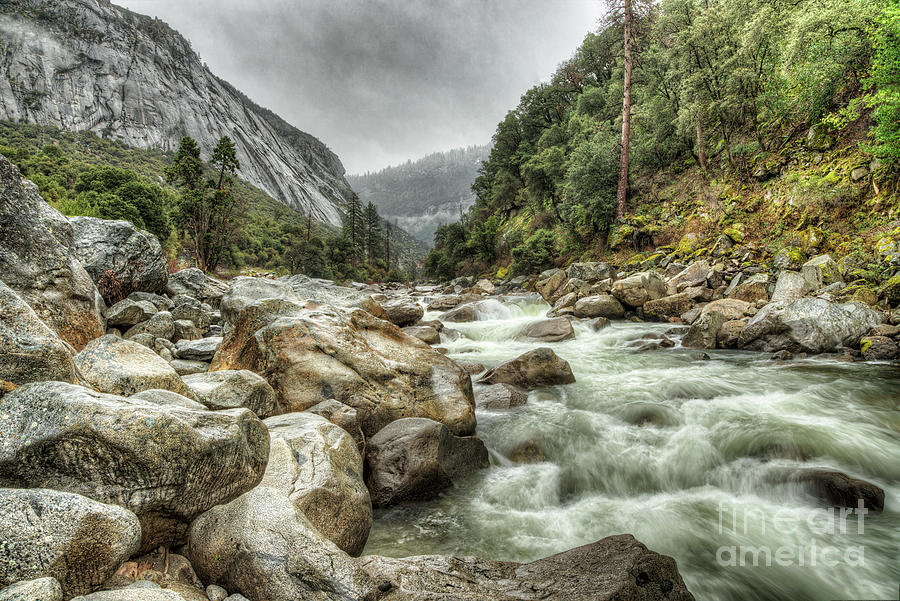 Spring Rushing Waters Merced River Yosemite National Park Photograph