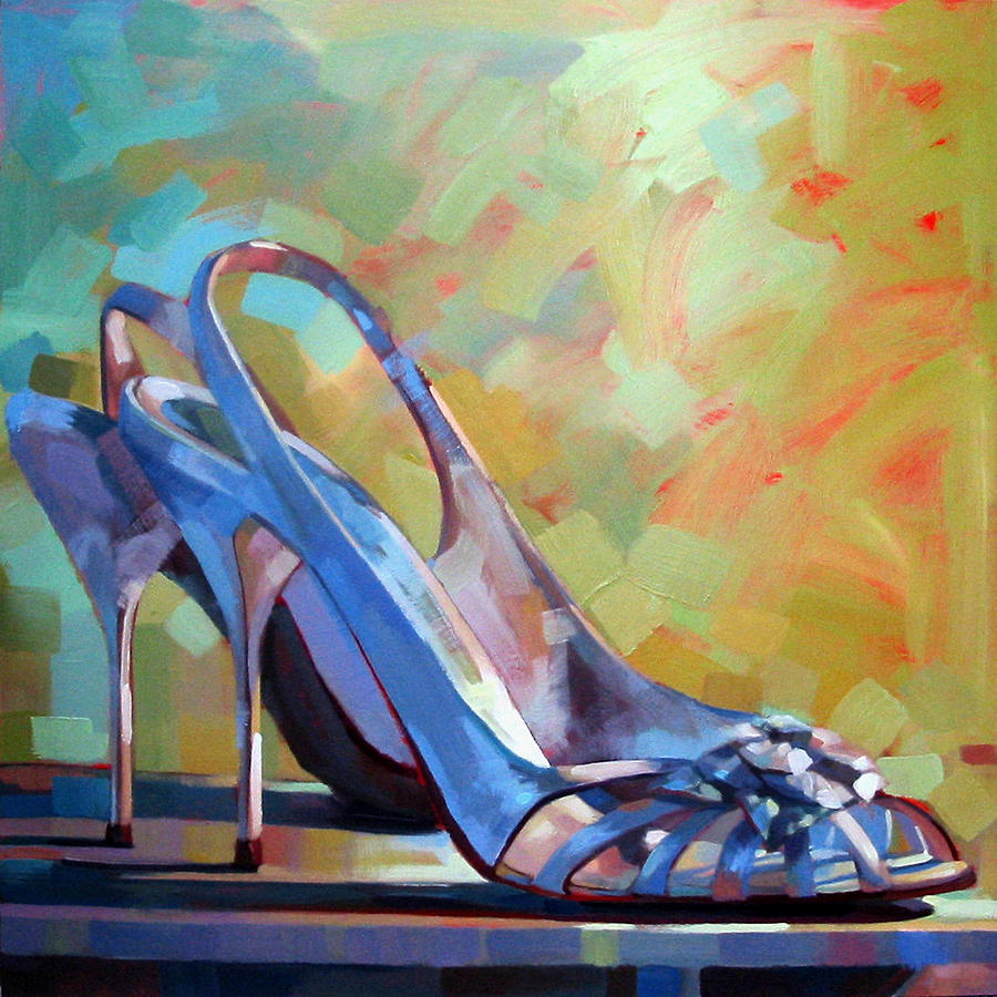 Spring Shoes Painting by Penelope Moore