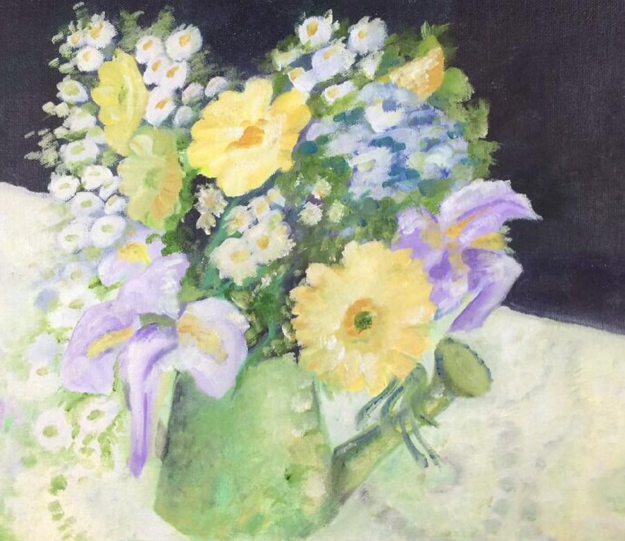 Flower Painting - Spring Showers by Jennifer Buerkle