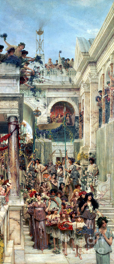 Spring Painting - Spring by Lawrence Alma-Tadema