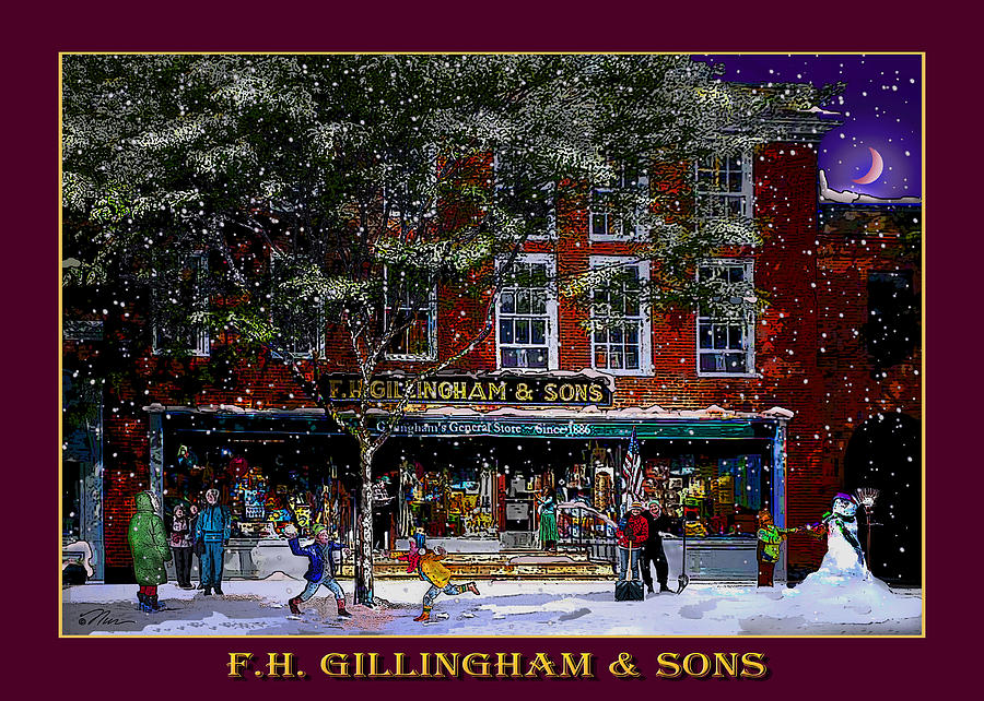 Spring Snow at Gillinghams in Woodstock Photograph by Nancy Griswold