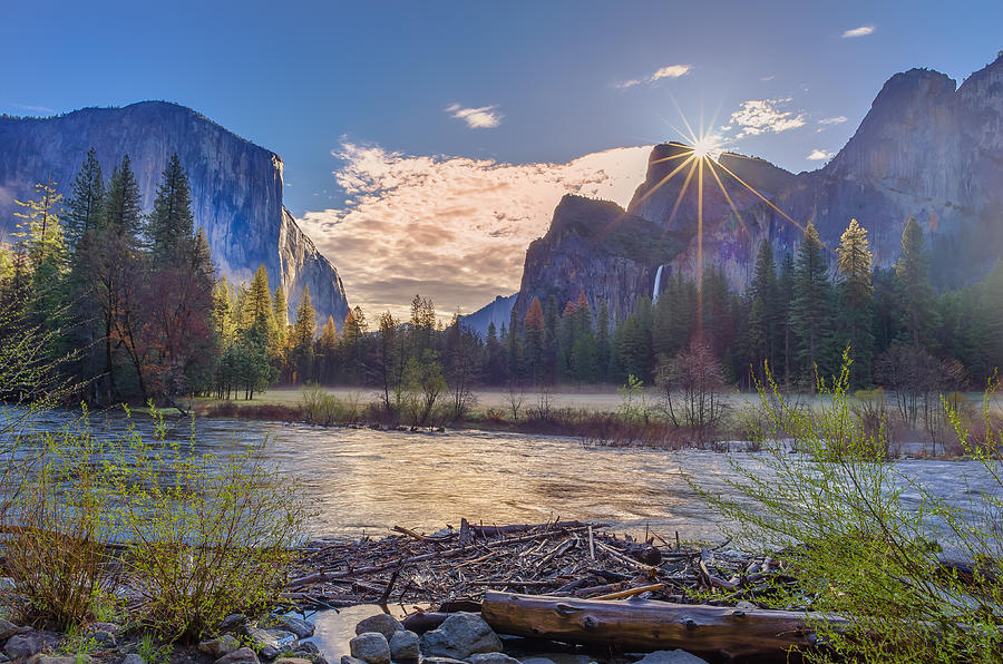 Spring Sunrise at Yosemite Valley Photograph by Scott McGuire
