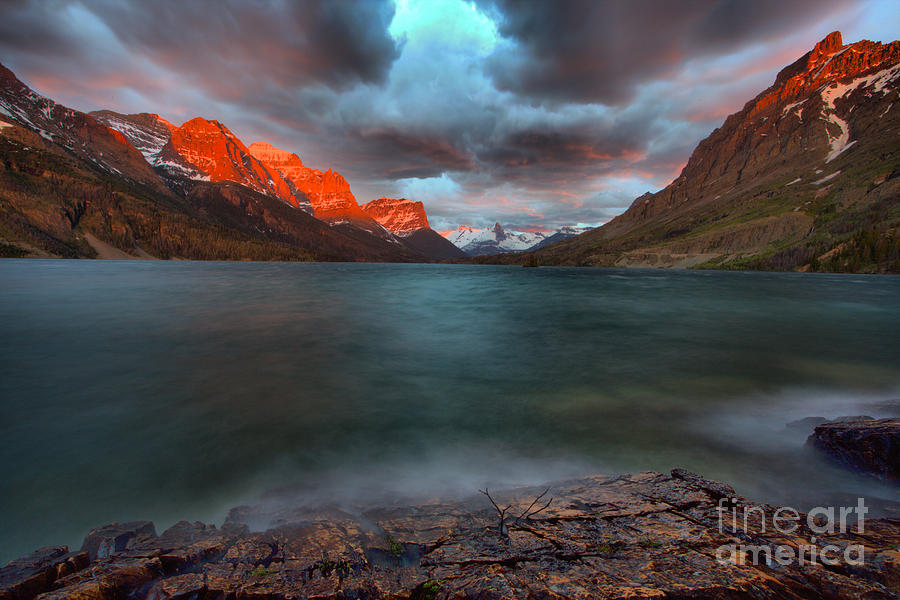 Spring Sunrise Storms Over Wild Goose Island Photograph by Adam Jewell