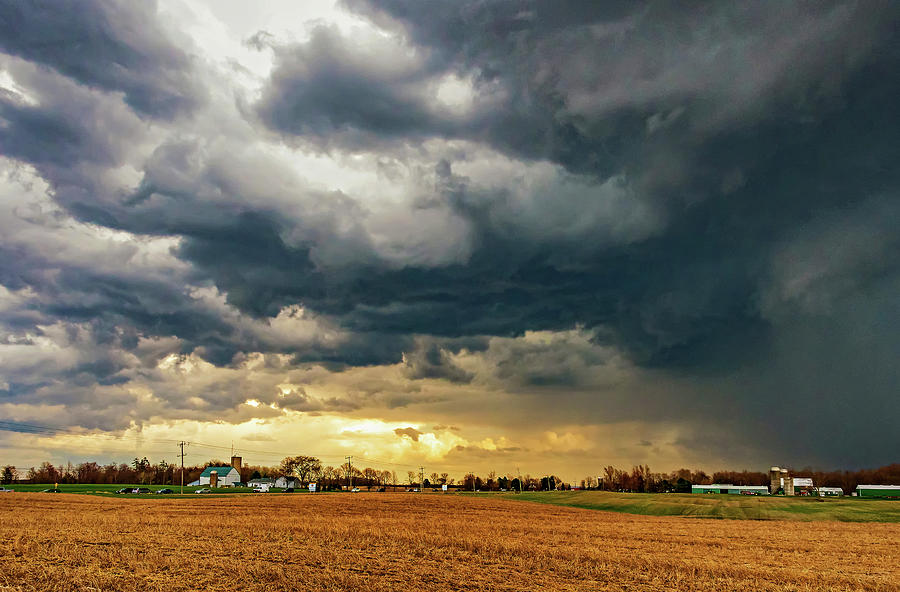 Spring Thunderstorm Photograph by Steve Harrington