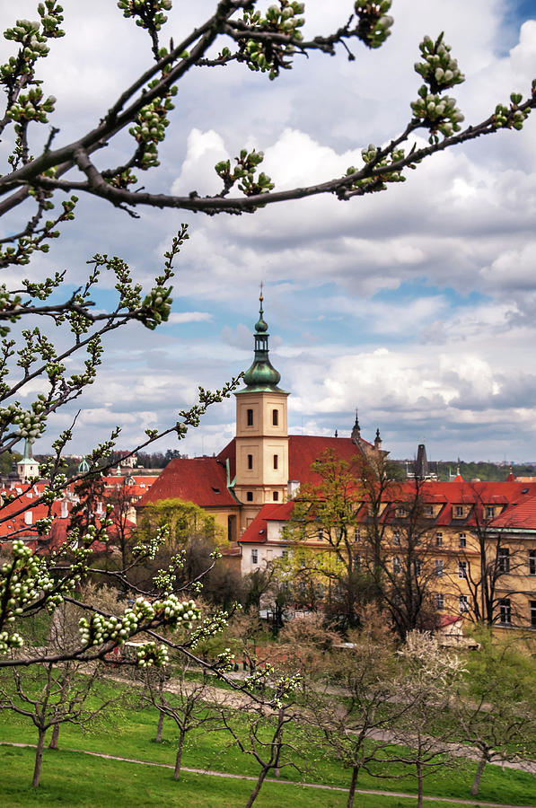 Spring Time In Prague. View to Mala Strana  Photograph by Jenny Rainbow