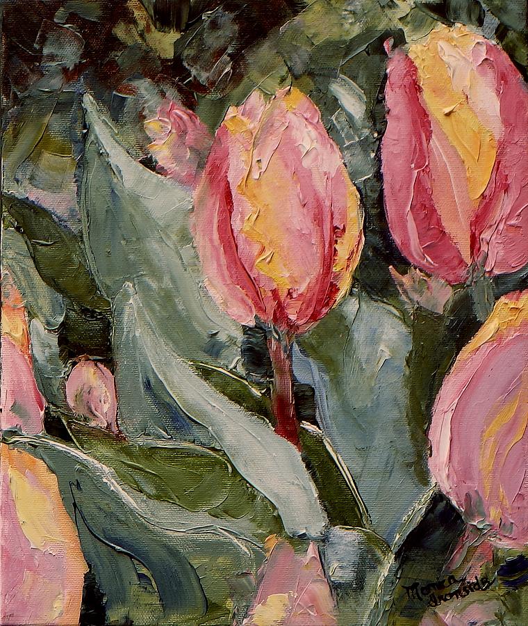 Spring Tulips Painting by Monica Ironside
