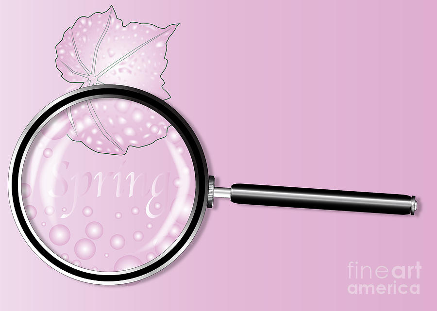 Spring Digital Art - Spring Under The Magnifying Glass by Bigalbaloo Stock