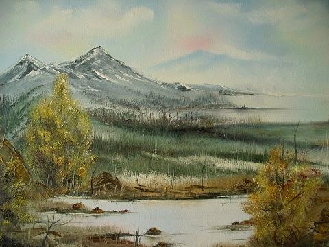 Mountain Painting - Spring Valley by Chuck Bell
