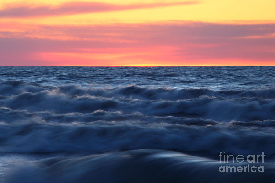 Spring Wave Sunset Photograph by John Scatcherd Fine Art America